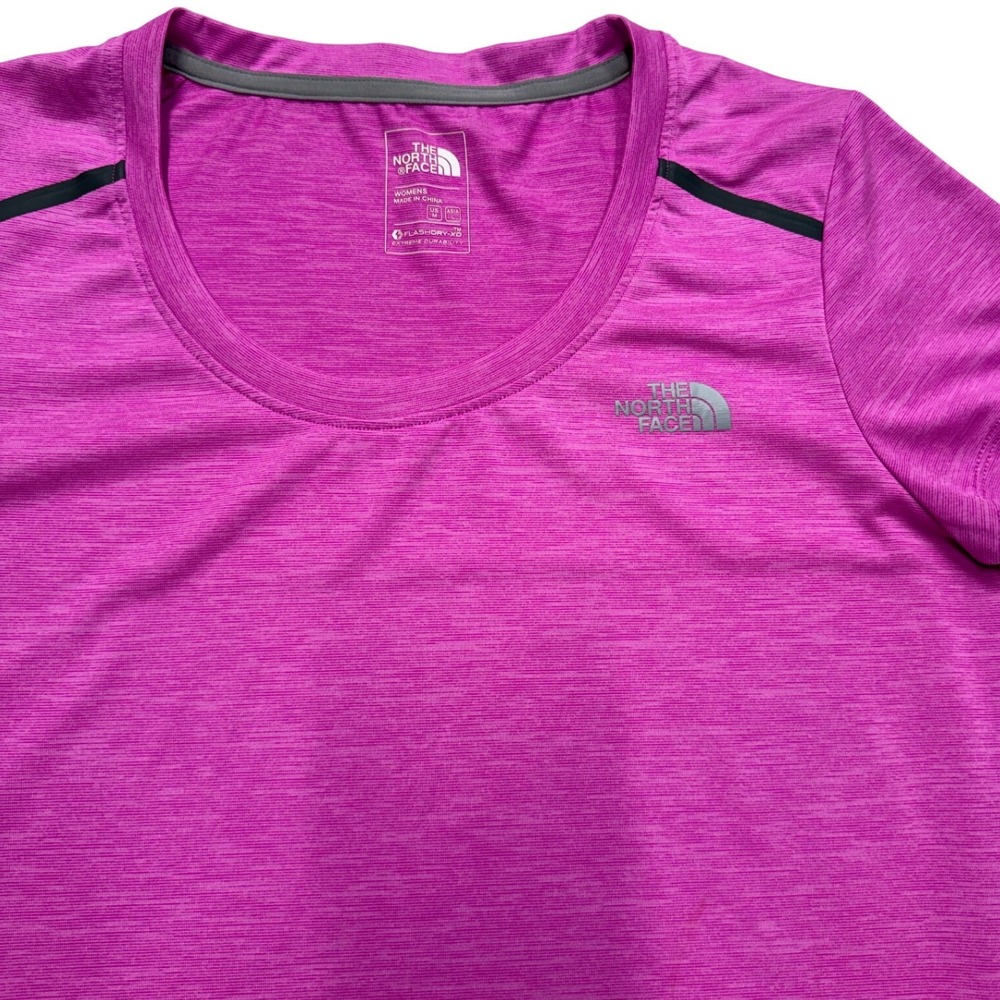 The North Face FlashDry-XD Active Tee Purple Heather Hiking Shirt Womens Medium - Picture 5 of 8